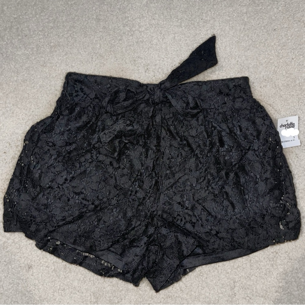 Charlotte Russe Lace Shorts With Tie Bow NWT Never Used New With Tags